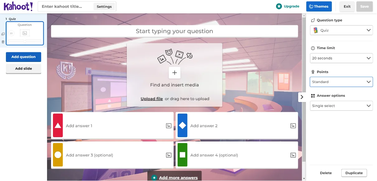 Редактор Kahoot!